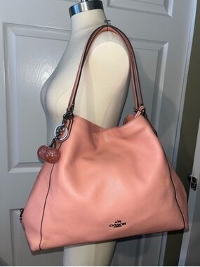 Spring pink COACH Edie bag